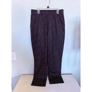 Black Polka Dot Pants Size L